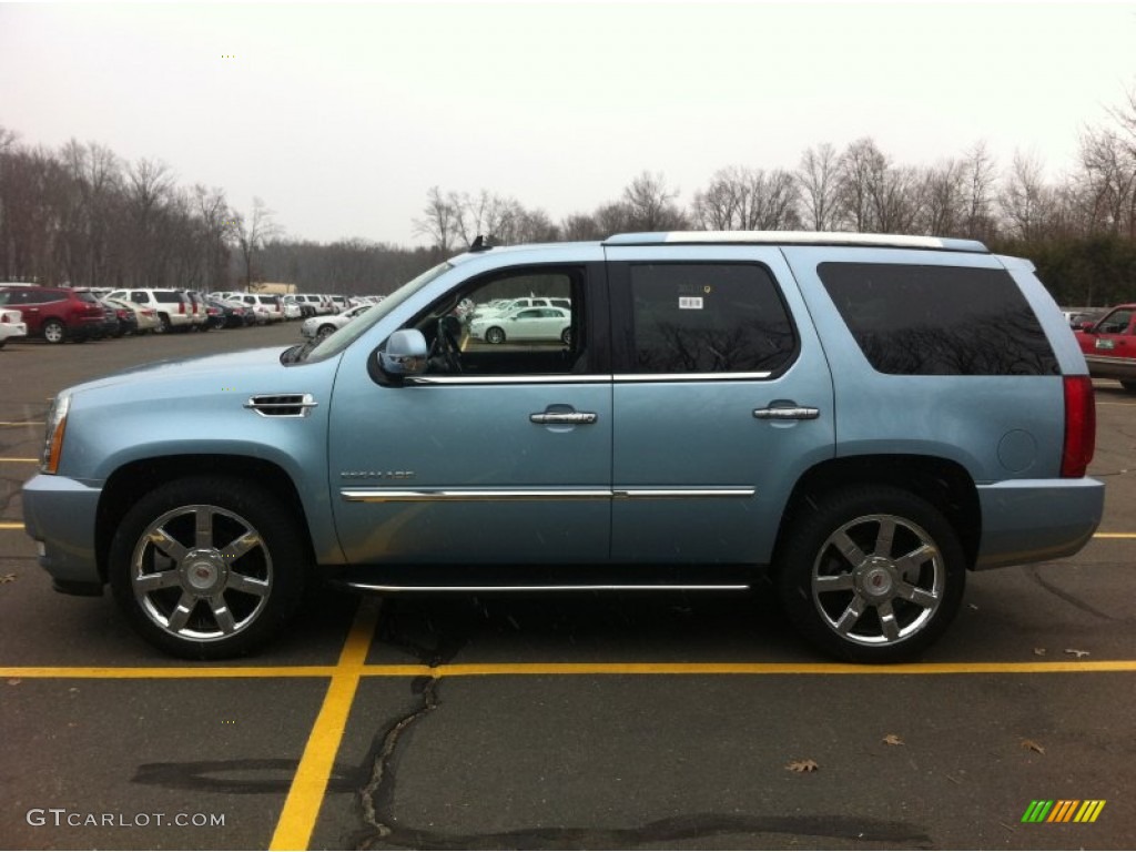 Celestial Blue Metallic 2011 Cadillac Escalade Luxury AWD Exterior Photo #61931515