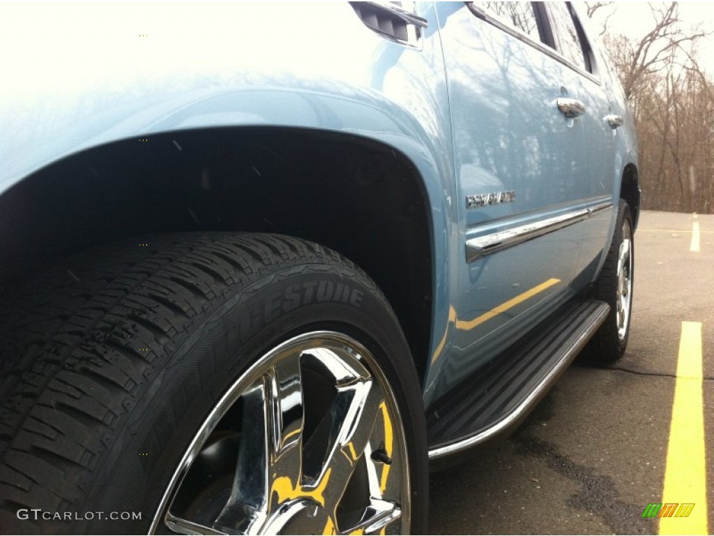 2011 Escalade Luxury AWD - Celestial Blue Metallic / Ebony/Ebony photo #7