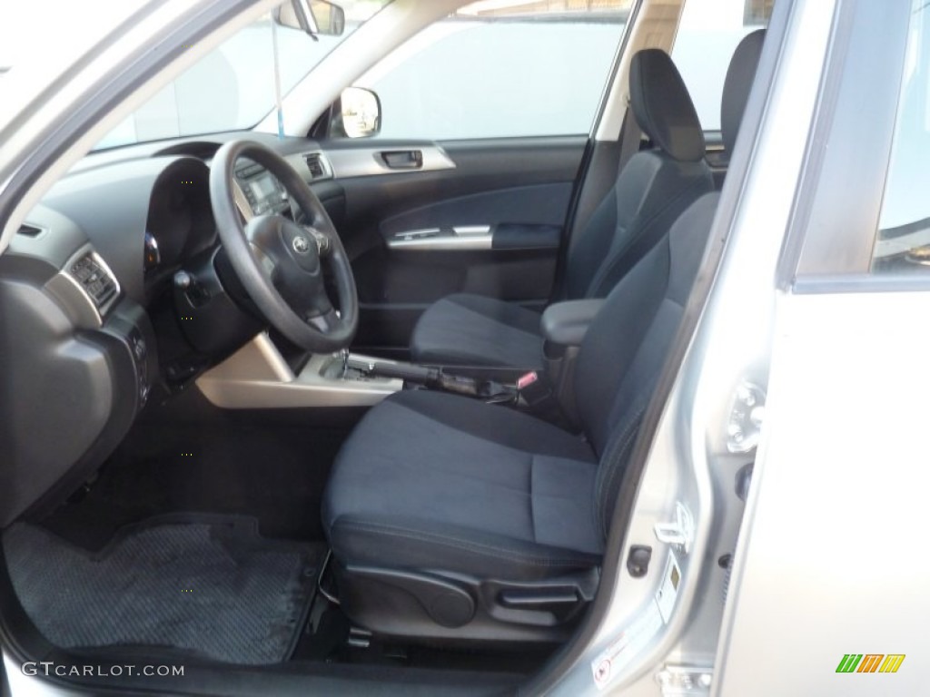 2009 Forester 2.5 X - Spark Silver Metallic / Black photo #7