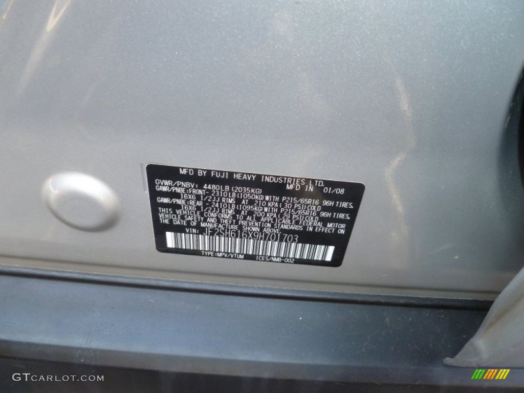 2009 Forester 2.5 X - Spark Silver Metallic / Black photo #22
