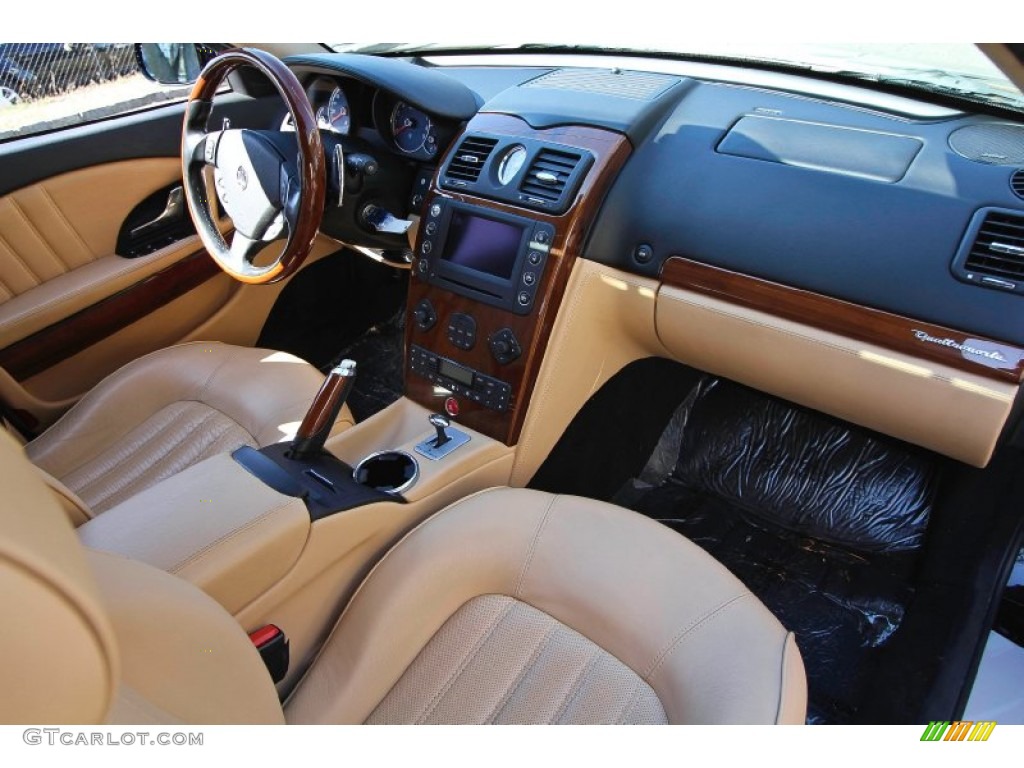 2006 Maserati Quattroporte Standard Quattroporte Model Beige Dashboard Photo #61932532