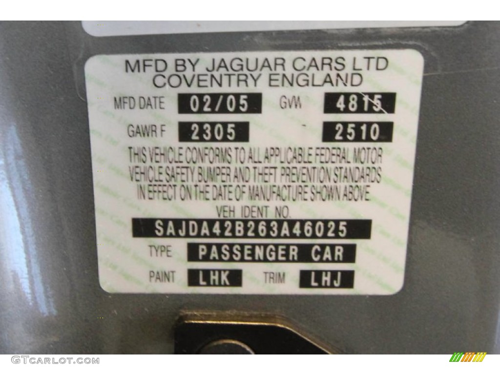 2006 XK Color Code LHK for Quartz Metallic Photo #61933456