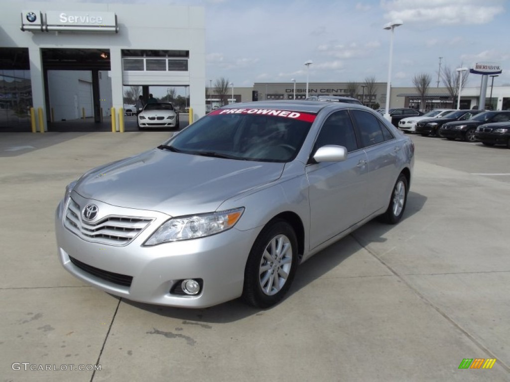 2011 Camry XLE V6 - Classic Silver Metallic / Ash photo #1