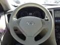 2012 Infiniti EX Wheat Interior Steering Wheel Photo