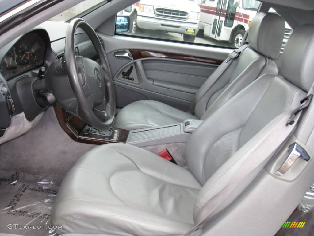 Grey Interior 1996 Mercedes-Benz SL 500 Roadster Photo #61935563