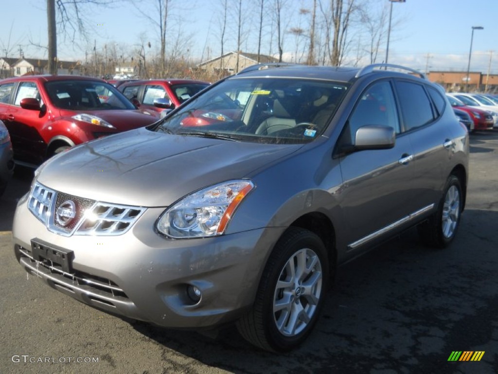 2011 Rogue SL AWD - Gotham Gray Metallic / Black photo #1