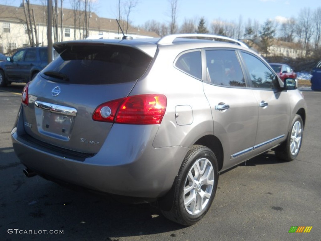 2011 Rogue SL AWD - Gotham Gray Metallic / Black photo #2