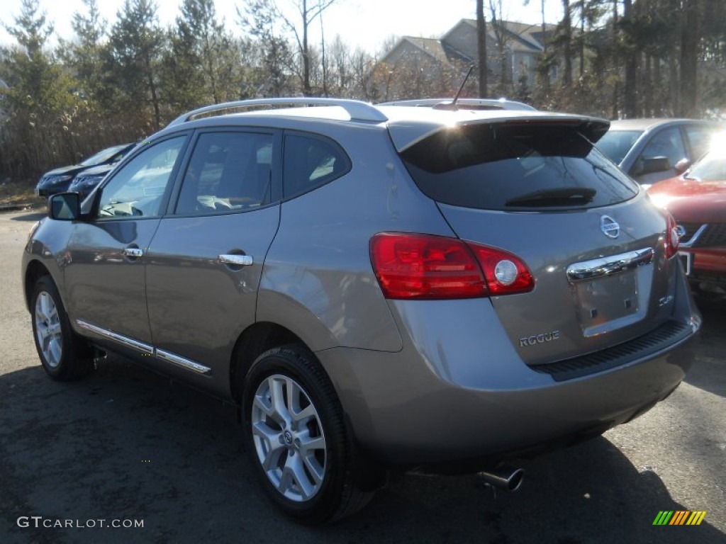 2011 Rogue SL AWD - Gotham Gray Metallic / Black photo #14