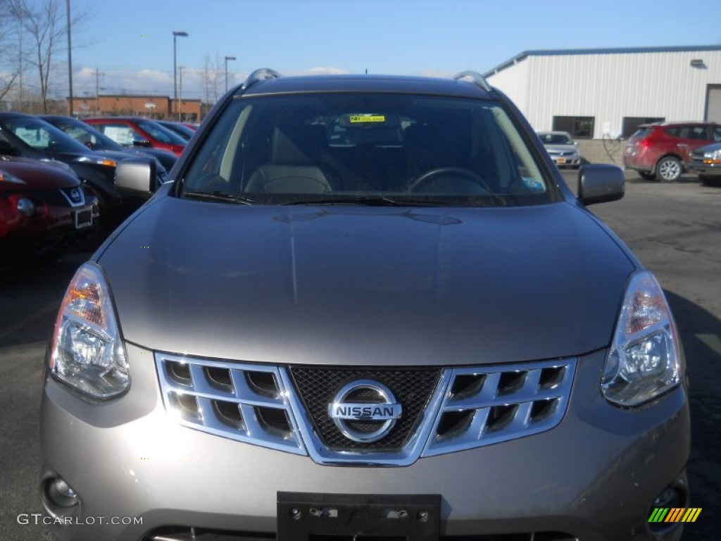 2011 Rogue SL AWD - Gotham Gray Metallic / Black photo #17