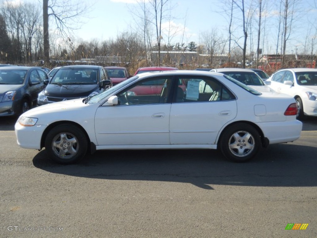 1998 Accord EX V6 Sedan - Taffeta White / Ivory photo #13