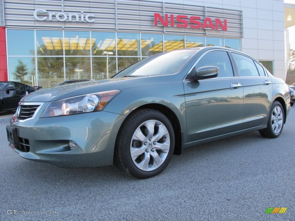 2008 Accord EX V6 Sedan - Mystic Green Metallic / Black photo #1