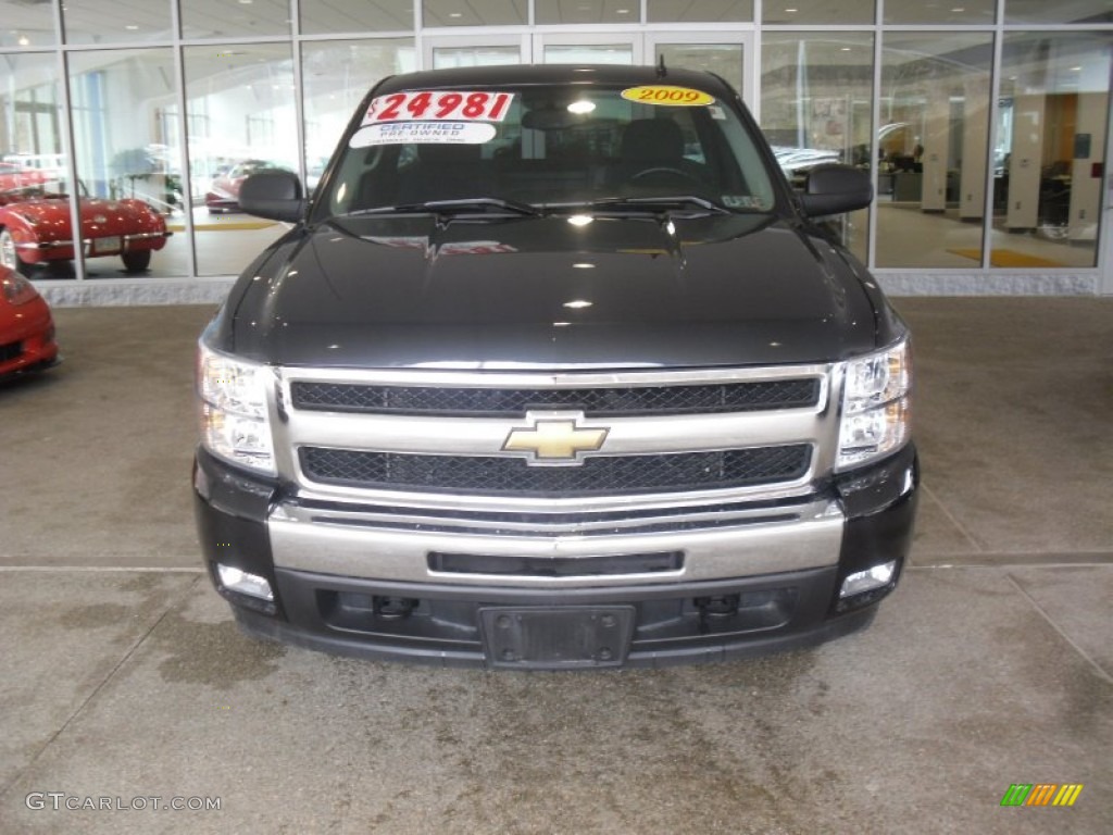 2009 Silverado 1500 LT Regular Cab 4x4 - Black / Ebony photo #2