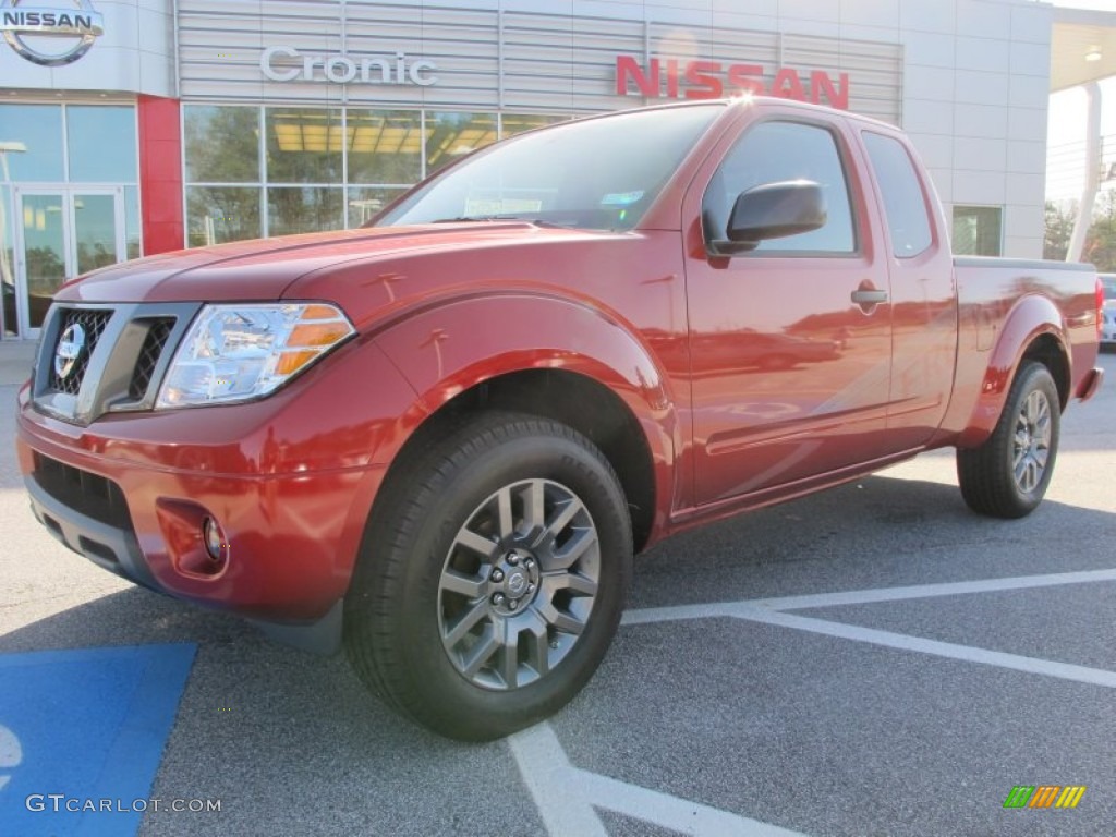 2012 Frontier SV Sport Appearance King Cab - Lava Red / SV Sport Graphite photo #1
