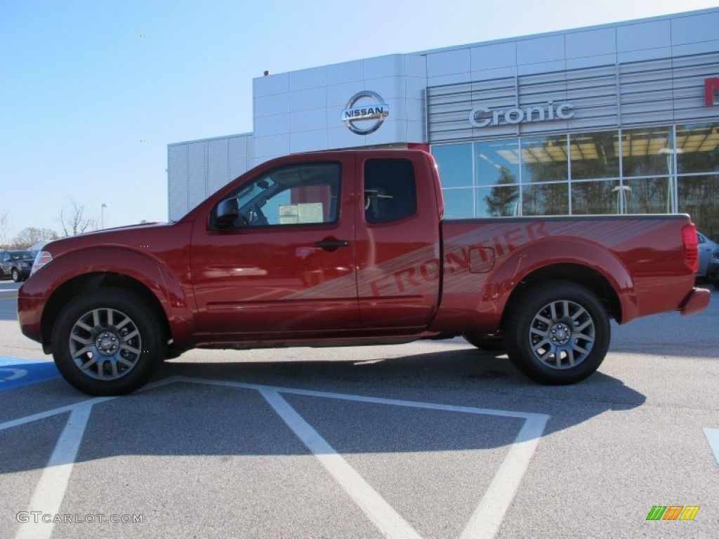 2012 Frontier SV Sport Appearance King Cab - Lava Red / SV Sport Graphite photo #2