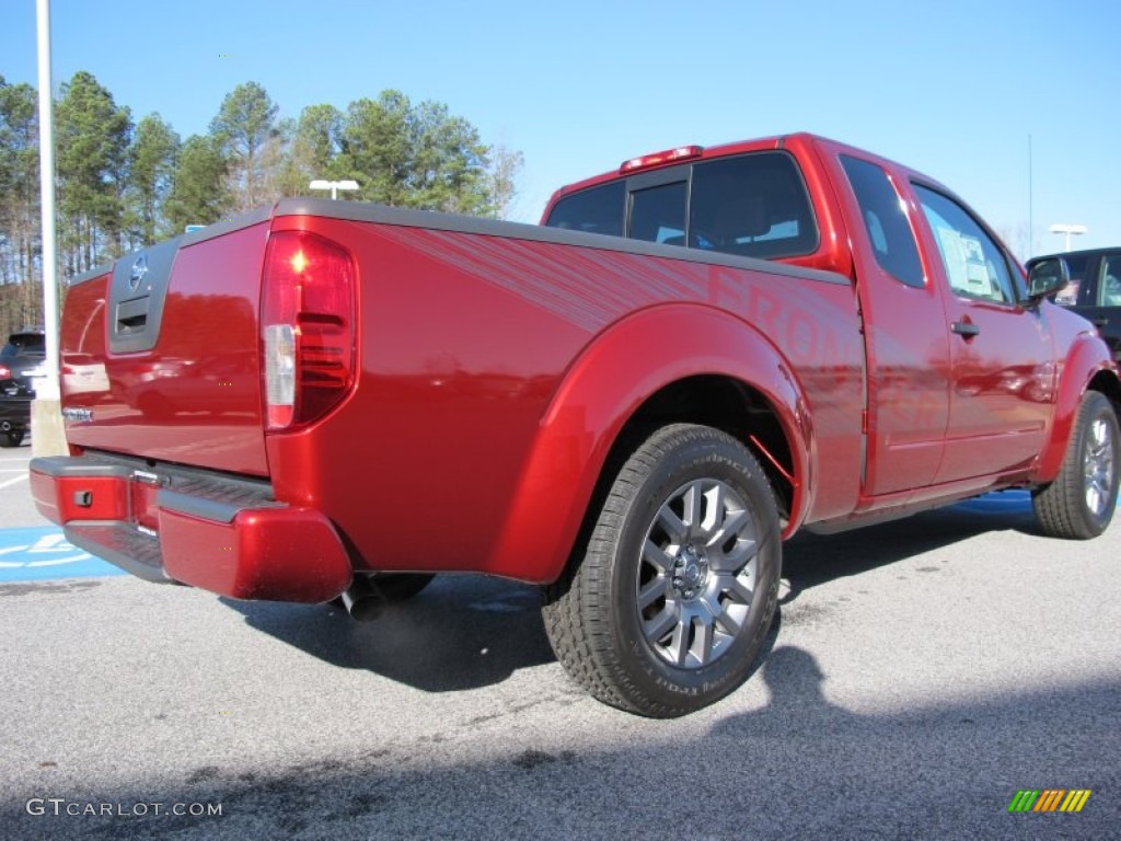2012 Frontier SV Sport Appearance King Cab - Lava Red / SV Sport Graphite photo #5