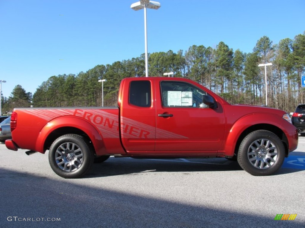 Lava Red 2012 Nissan Frontier SV Sport Appearance King Cab Exterior Photo #61940930