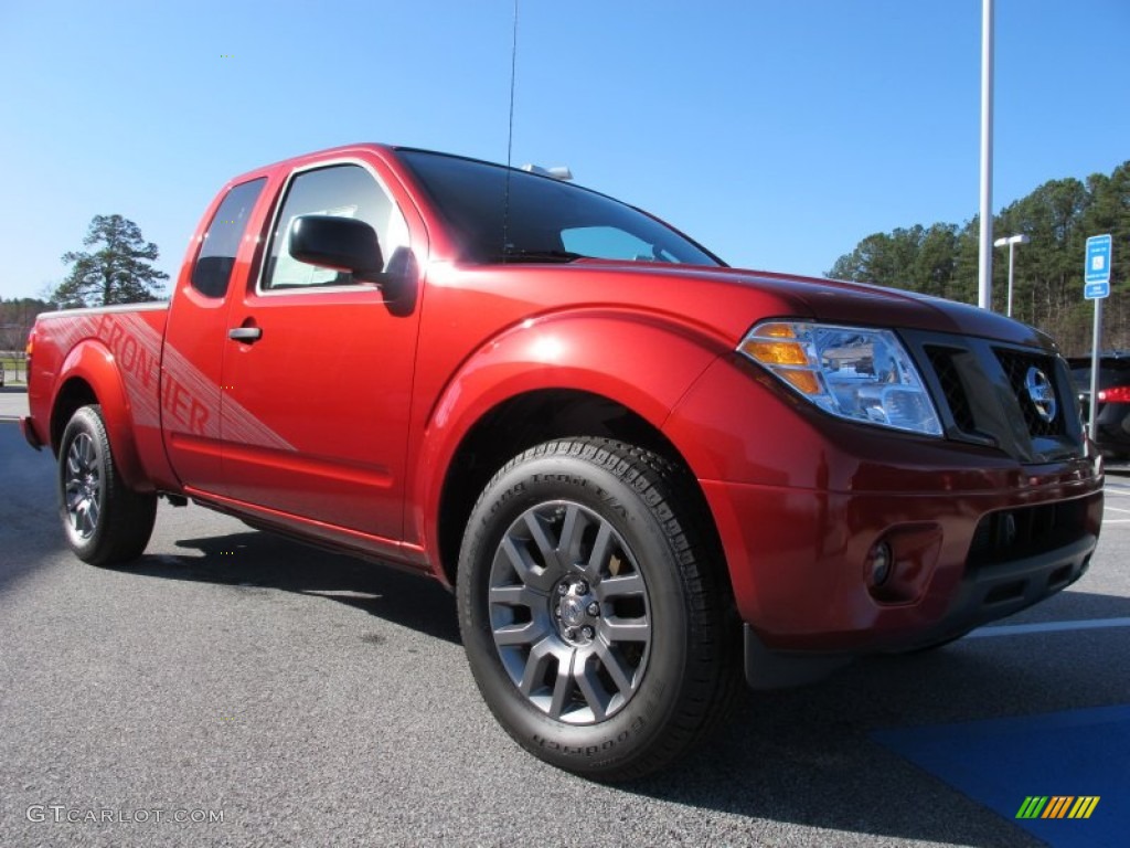 Lava Red 2012 Nissan Frontier SV Sport Appearance King Cab Exterior Photo #61940941