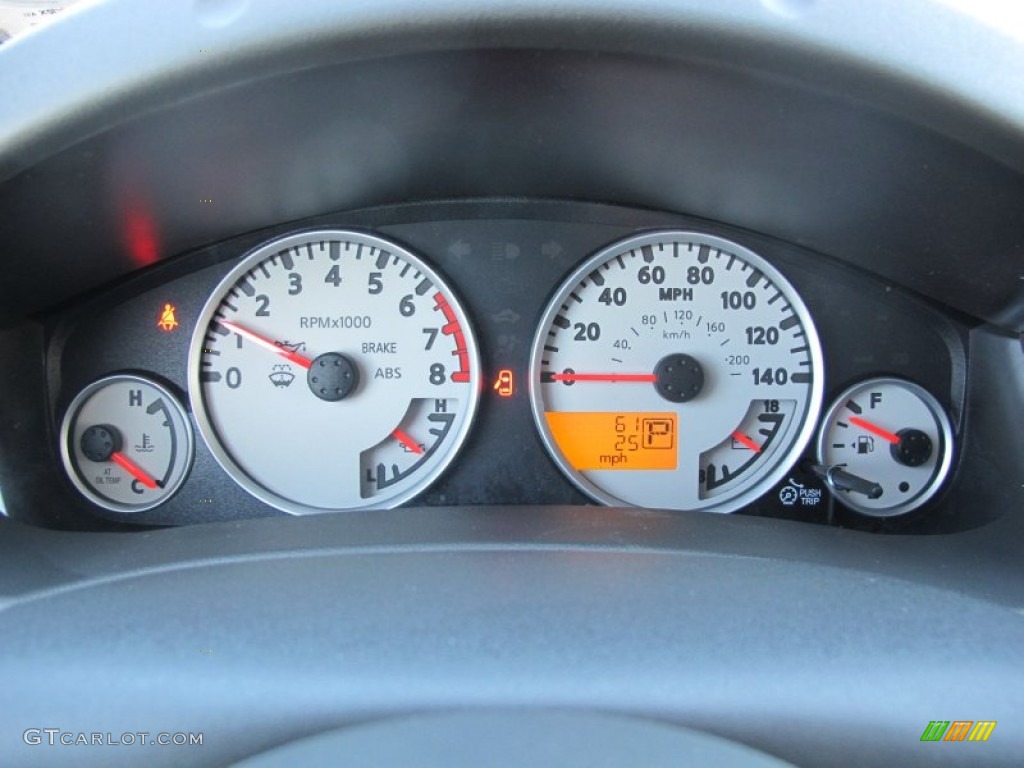 2012 Nissan Frontier SV Sport Appearance King Cab Gauges Photo #61940996