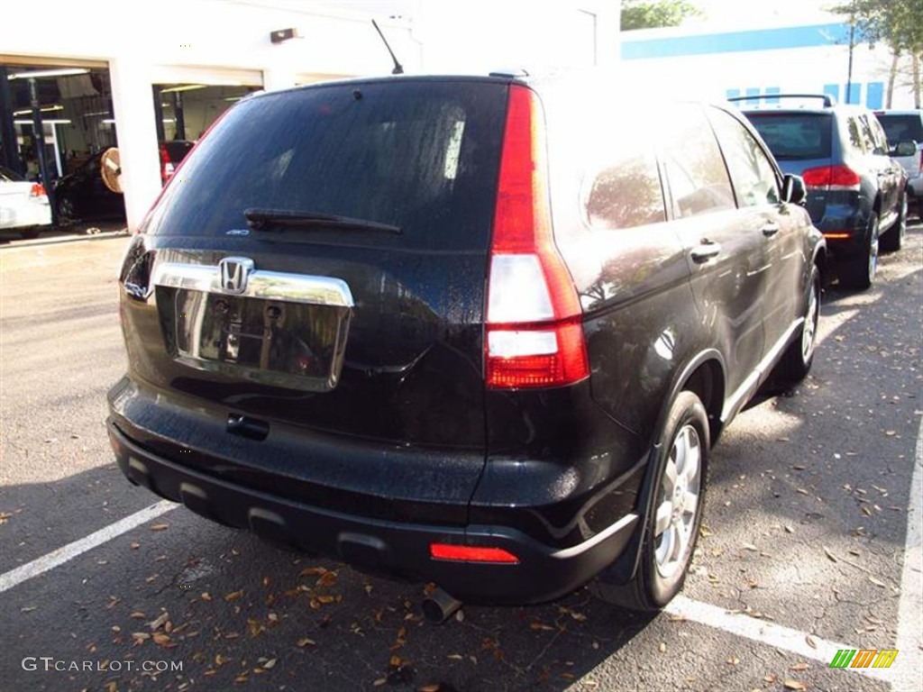 2009 CR-V EX 4WD - Crystal Black Pearl / Black photo #2