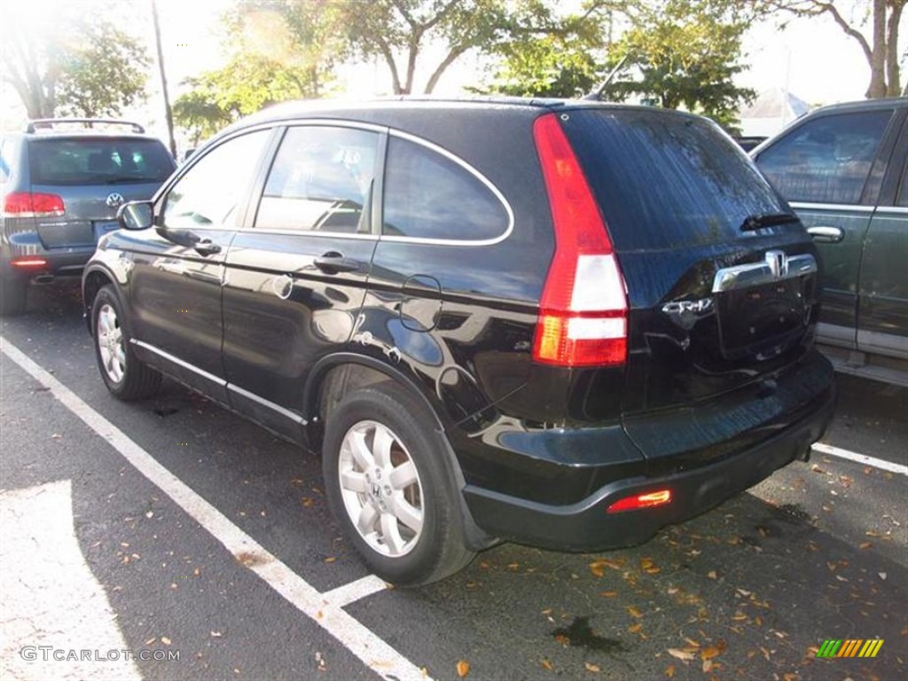 2009 CR-V EX 4WD - Crystal Black Pearl / Black photo #3