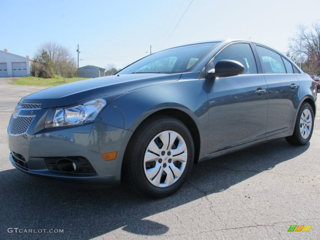 2012 Cruze LS - Blue Granite Metallic / Jet Black/Medium Titanium photo #3