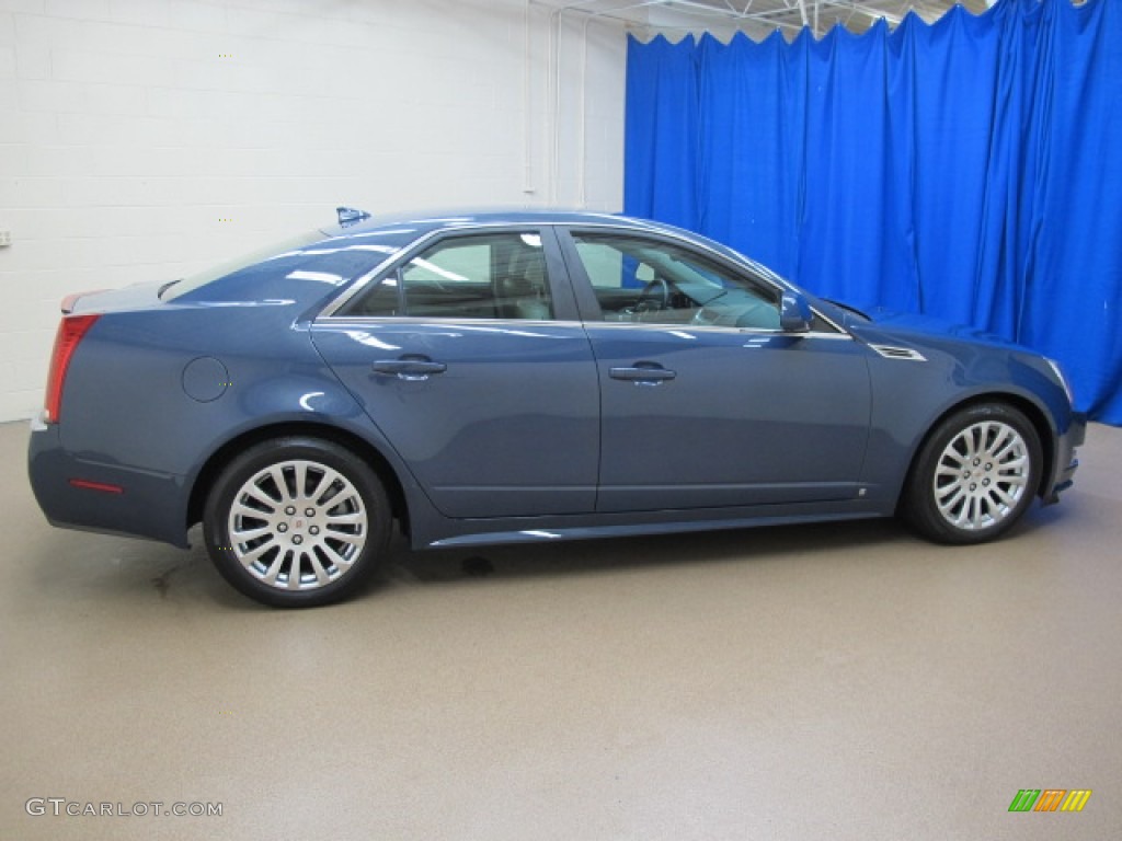 2010 CTS 4 3.6 AWD Sedan - Blue Diamond Tricoat / Light Titanium/Ebony photo #10