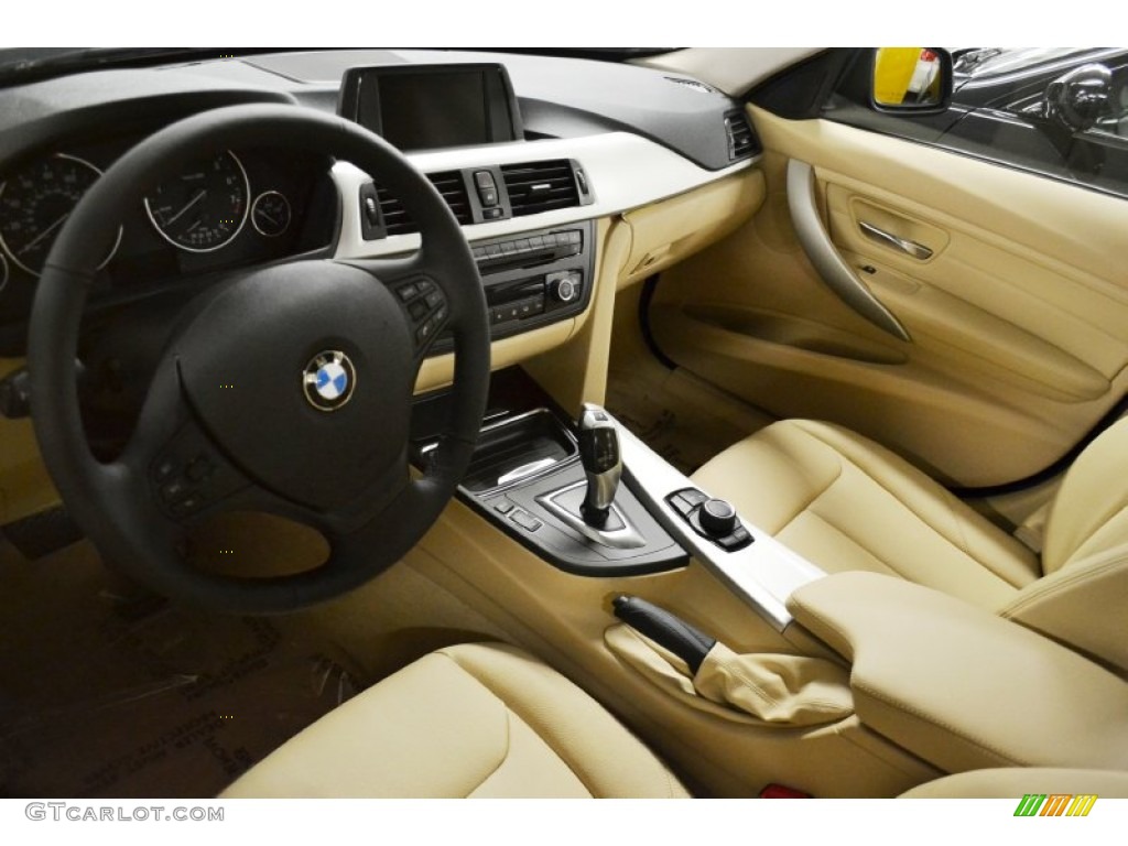 Beige Interior 2012 BMW 3 Series 328i Sedan Photo #61945310