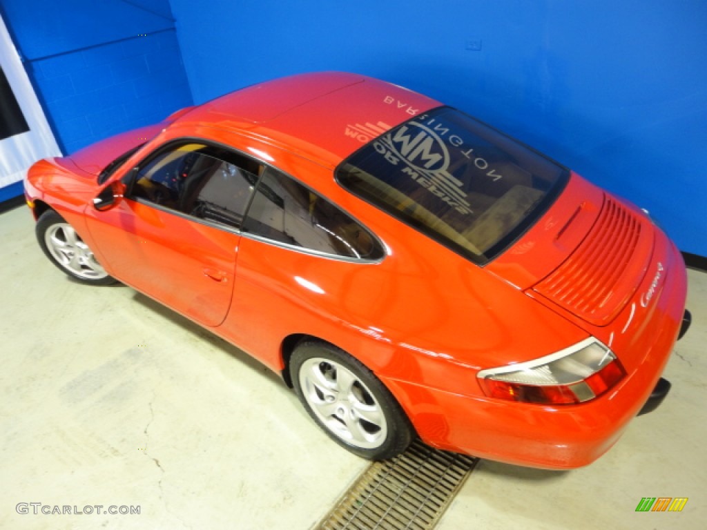 2001 911 Carrera 4 Coupe - Guards Red / Savanna Beige photo #34