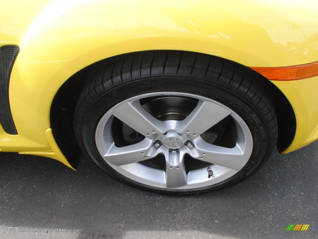 2004 RX-8 Sport - Lightning Yellow / Black photo #3