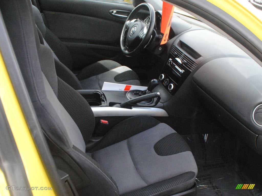 2004 RX-8 Sport - Lightning Yellow / Black photo #4