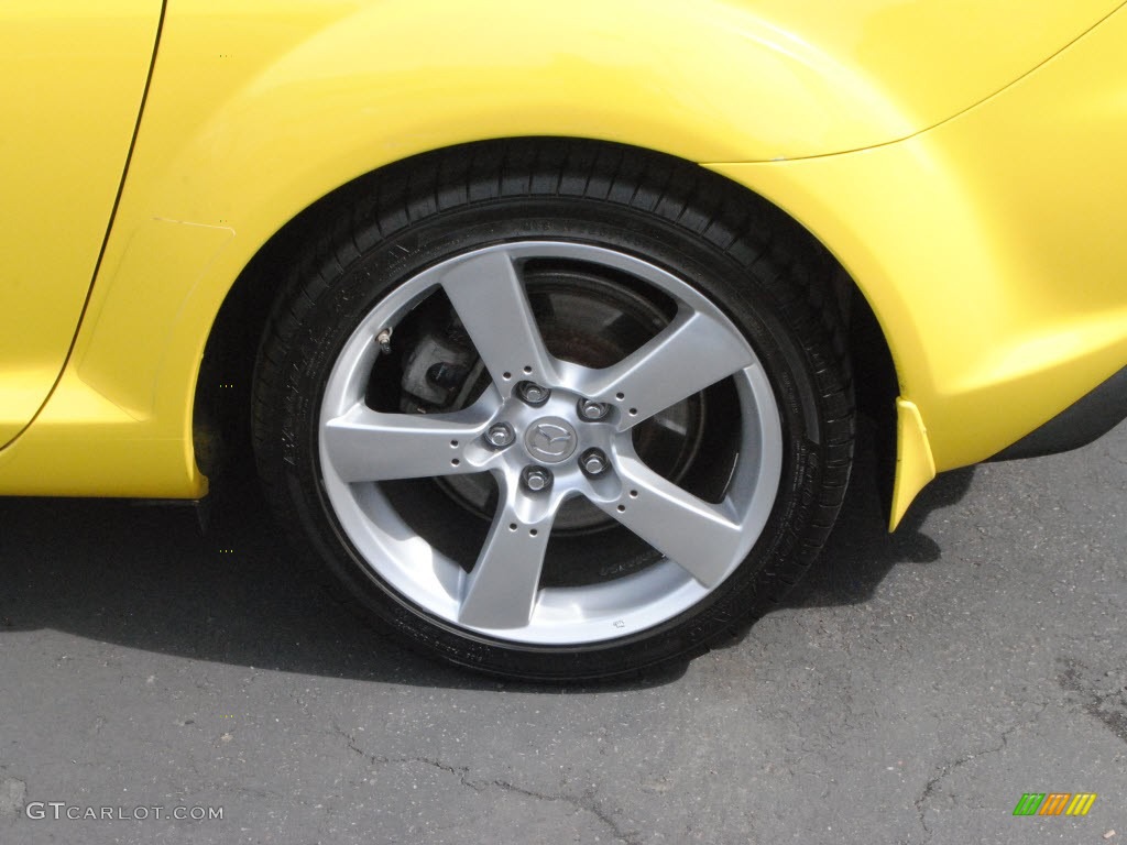 2004 RX-8 Sport - Lightning Yellow / Black photo #10