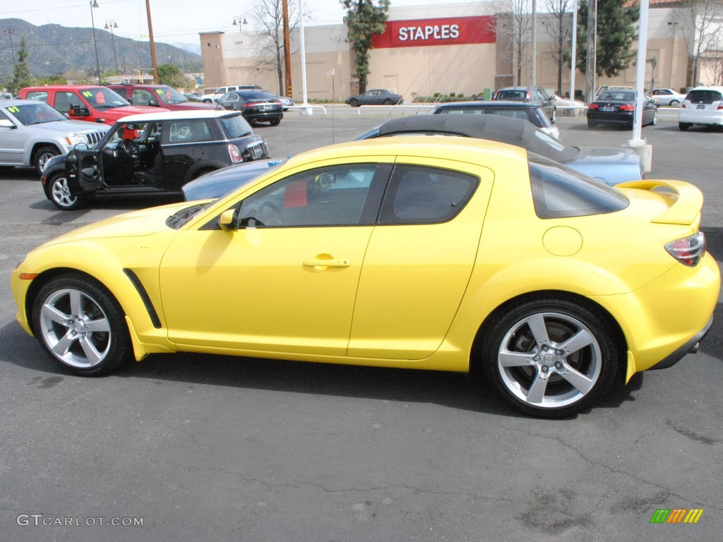 2004 RX-8 Sport - Lightning Yellow / Black photo #11