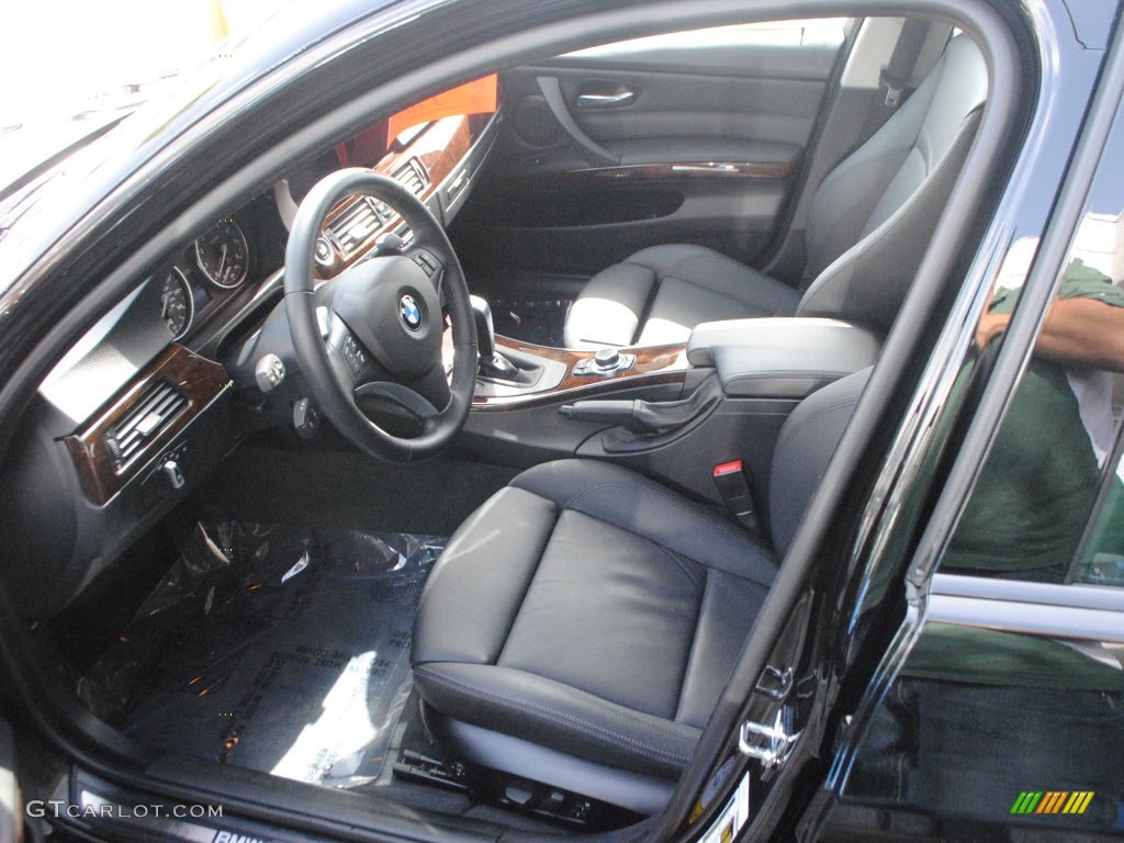 2009 3 Series 335i Sedan - Jet Black / Black photo #15