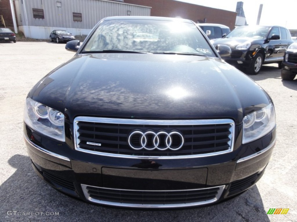 2005 A8 4.2 quattro - Brilliant Black / Black/Amaretto photo #4