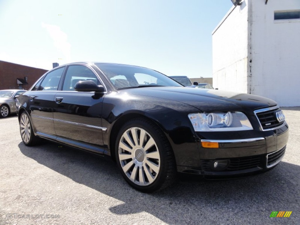 2005 A8 4.2 quattro - Brilliant Black / Black/Amaretto photo #6