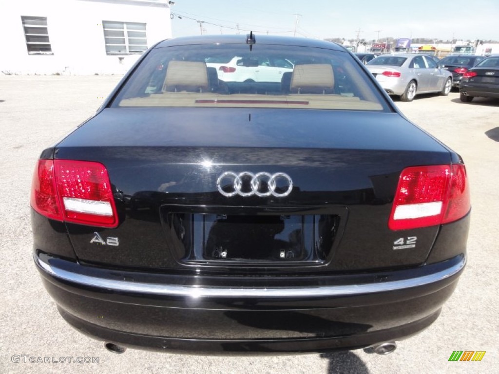 2005 A8 4.2 quattro - Brilliant Black / Black/Amaretto photo #10