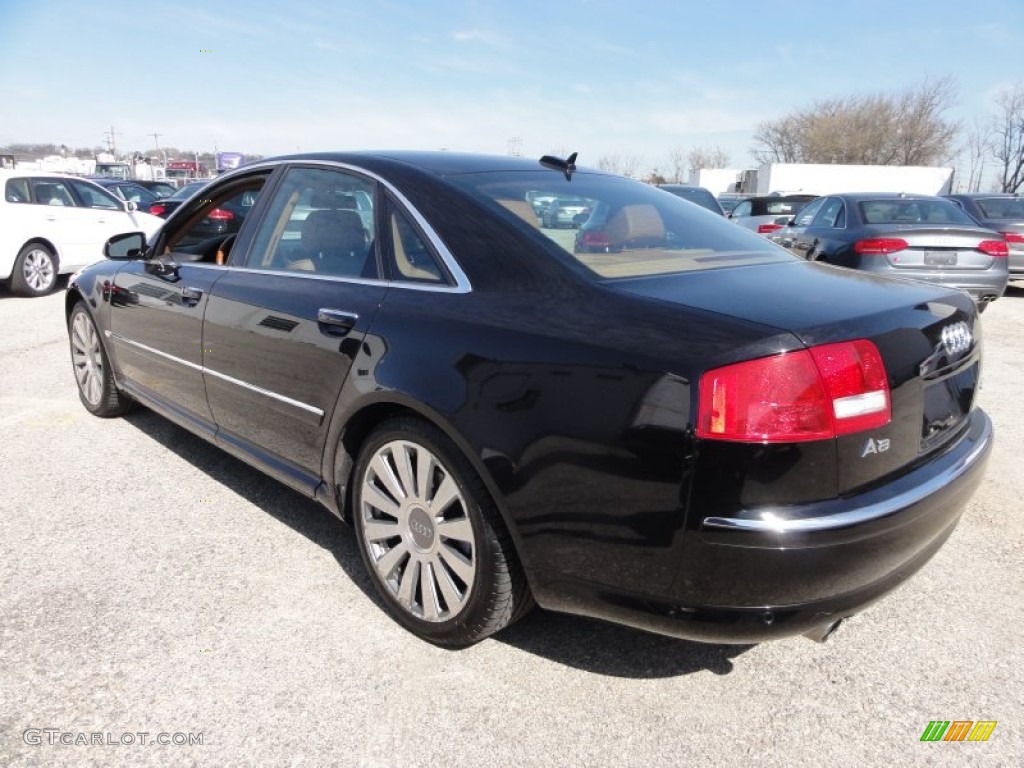 2005 A8 4.2 quattro - Brilliant Black / Black/Amaretto photo #11