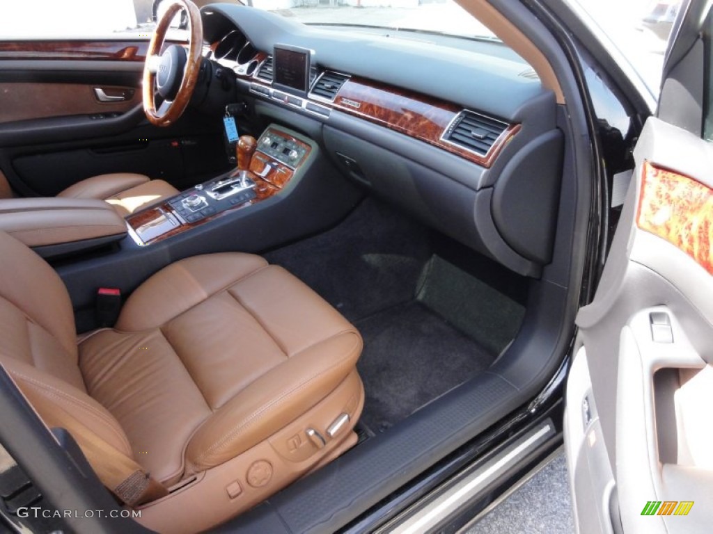 2005 A8 4.2 quattro - Brilliant Black / Black/Amaretto photo #19