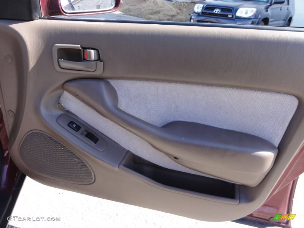 1996 Camry LE Sedan - Ruby Red Pearl / Beige photo #23