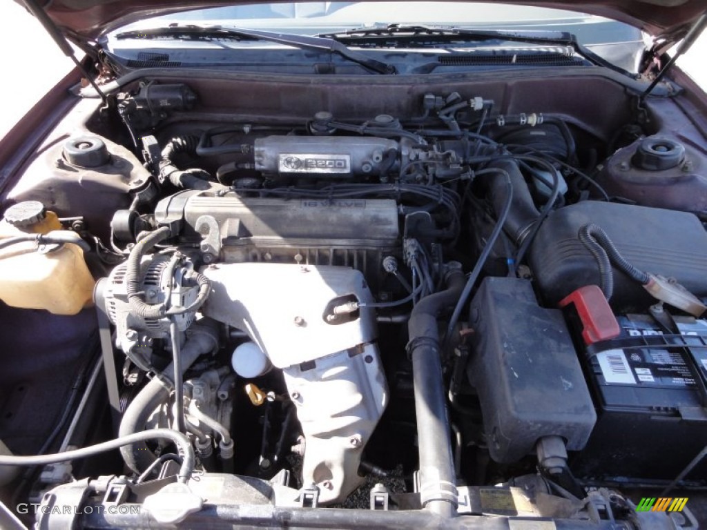 1996 Camry LE Sedan - Ruby Red Pearl / Beige photo #36