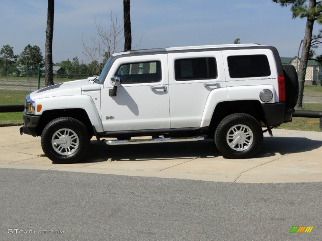 Birch White 2007 Hummer H3 X Exterior Photo #61952672