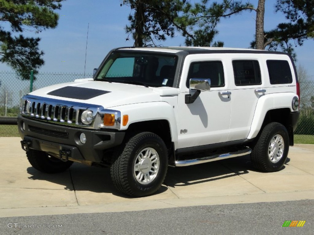 Birch White 2007 Hummer H3 X Exterior Photo #61952690