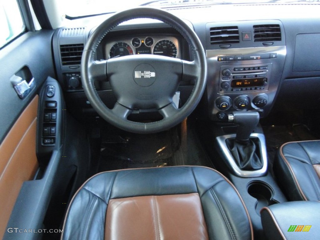 2007 Hummer H3 X Ebony Black/Morocco Dashboard Photo #61952765