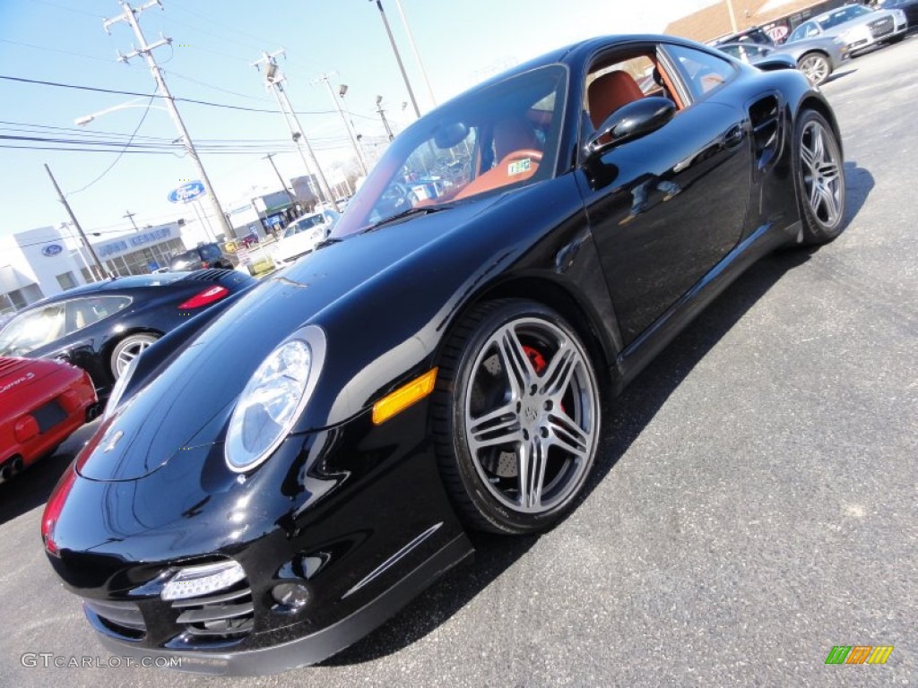 2007 911 Turbo Coupe - Black / Terracotta photo #3