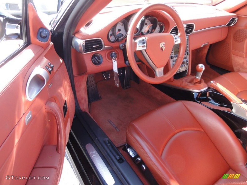 Terracotta Interior 2007 Porsche 911 Turbo Coupe Photo #61953722