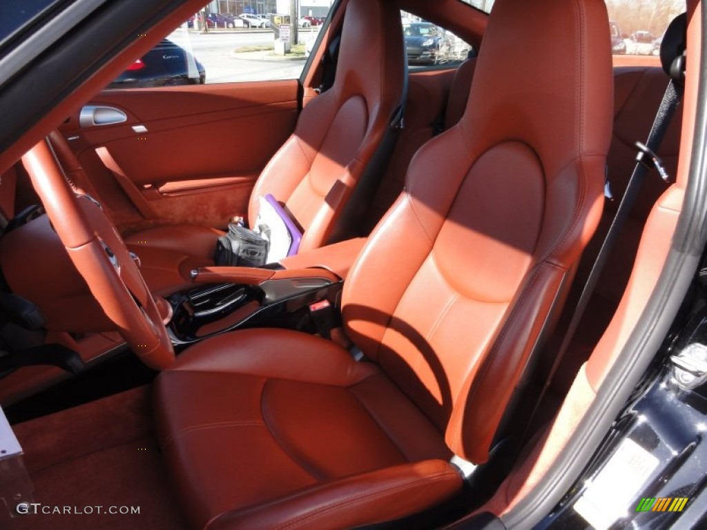 2007 911 Turbo Coupe - Black / Terracotta photo #17