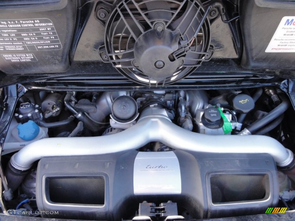 2007 Porsche 911 Turbo Coupe 3.6 Liter Twin-Turbocharged DOHC 24V VarioCam Flat 6 Cylinder Engine Photo #61953815