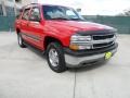 2002 Victory Red Chevrolet Tahoe LS  photo #1