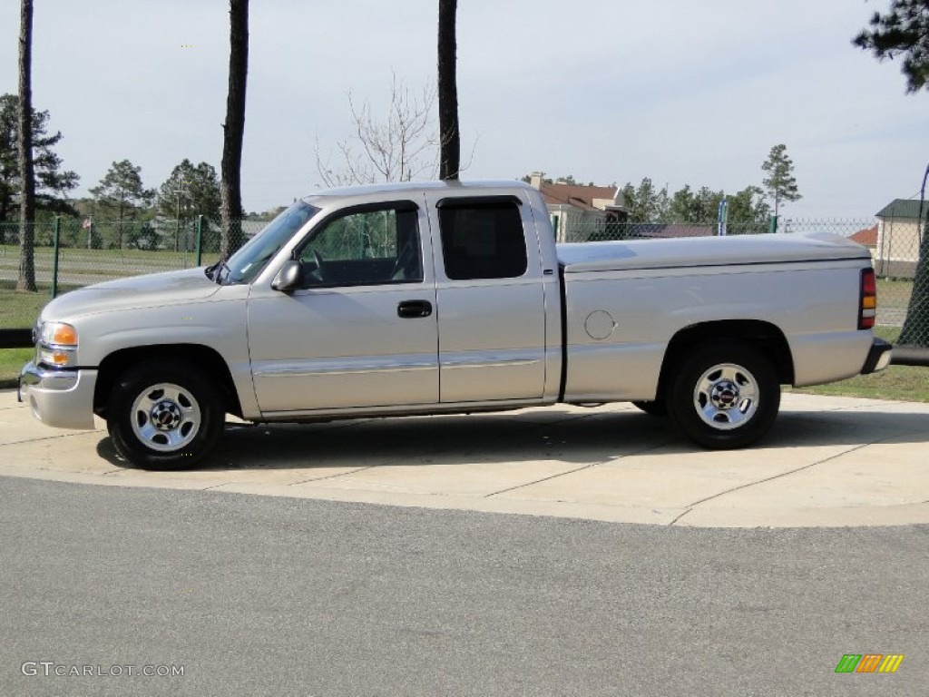Silver Birch Metallic 2004 GMC Sierra 1500 SLE Extended Cab Exterior Photo #61953914