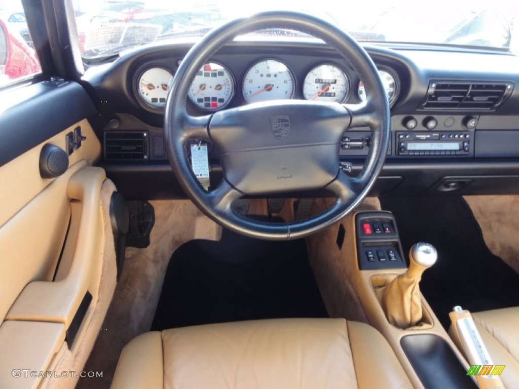 1997 Porsche 911 Carrera Cabriolet Cashmere Steering Wheel Photo #61955345